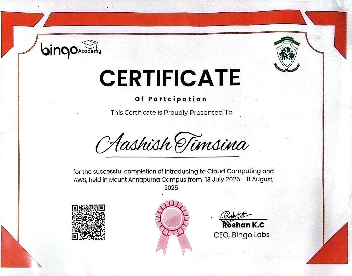 AWS Certificate